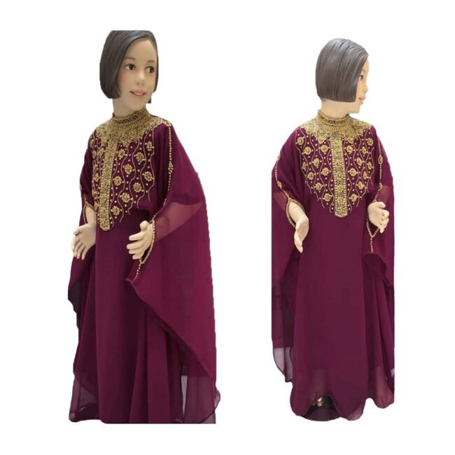 Latest Designer Evening Wedding Kids Abaya