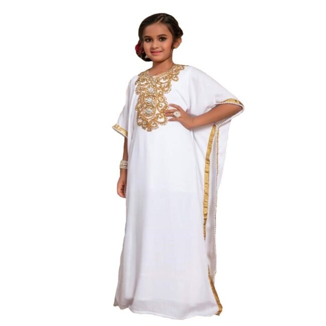 2021 Moroccan Latest African Wedding Kids Abaya