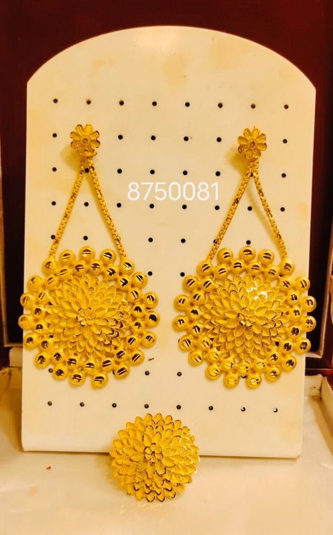 Beautiful Designer 2 Gram Gold Earring Set For Women D.N- E5463