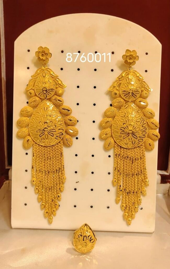 Beautiful Designer 2 Gram Gold Earring Set For Women D.N- E5464