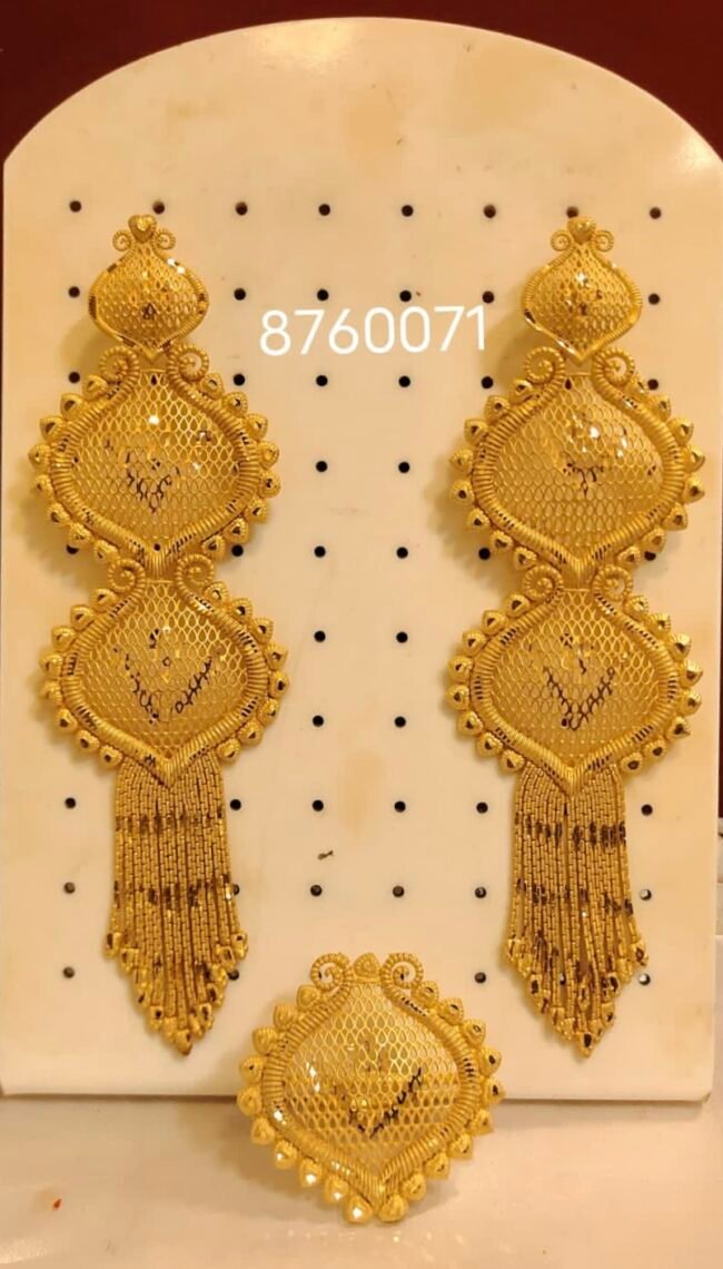 Beautiful Designer 2 Gram Gold Earring Set For Women D.N- E5470