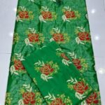 Big Offer Getzner Bazin Dress Green Color For African Women D.N- 1957