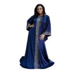 African Designer Machine Work Abaya