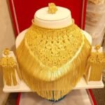 Big Chain Choker Necklace African Women For Wedding