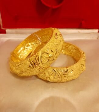 Stylish African Designer Designer Golden Plated Bangle