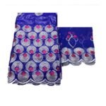 Dubai Style Designer Party Wear Embroidery Work Bazin For Women