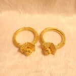 Trendy African Designer Fine Finish 2 Gram Gold Bangle Set For Women