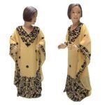 Embroidery Work African Wedding Kids Abaya