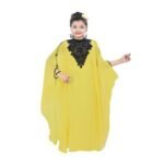 African Designer Moroccan Beaded Black Dress for Kids