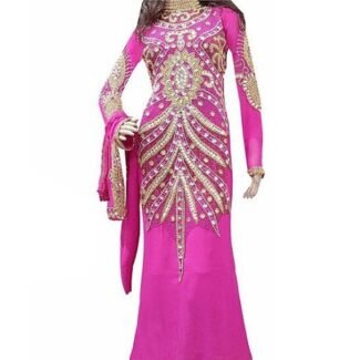 Beautiful And Georgette Golden Work Abaya