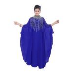 African Stylish Hand Work Beaded Black Dress for Kids