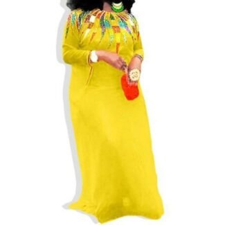 Stylish Yellow Kaftan Zari Work