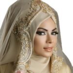 Beautiful Designer Beaded Head Scarf for Women