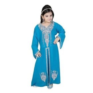 Designer For Beautiful Zari Work For Kid's Abaya