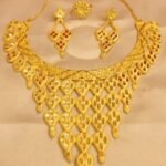 Golden Necklace With Extra Neck Ring
