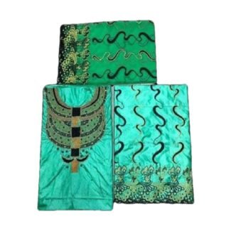 Black Embroidery with Pearl and Beads 100% Super Magnum Gold Getzner