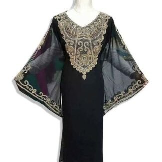 African Style Zari Work Abaya