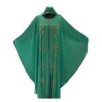 Dubai Shining Diamond Machine Work Abaya