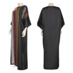 Designer Diamond Machine Work Mix Color Abaya For Women