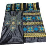 New Latest Black African Bazin For Women.