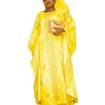 Beautiful Bazin Gold Work For Evening Party.