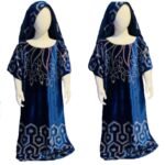 Premium Quality Rhinestone Beaded Sleeves African Designer Abaya For Kids