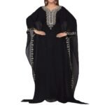 African Black Antique Dressing Design Abaya