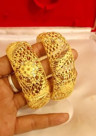 New Latest Stylish African Designer Designer Golden Plated Bangle