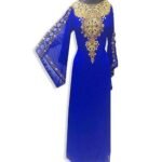 Latest New Blue Color African Abaya