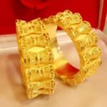 Latest Stylish African Designer Designer Golden Plated Bangle
