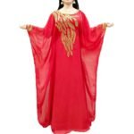 Red Color Beautiful Design Abaya For Women