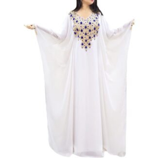 White Color Dubai Abaya