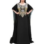 Beautiful Abaya With Golden Work
