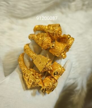 Latest African Designer 3% Gold Plated Bangle Set For Women