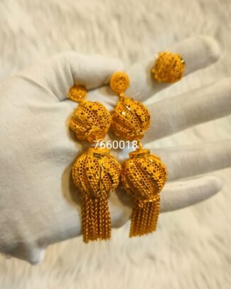 Beautiful Designer 5 Gram Gold Earring Set For Women D.N- E5476