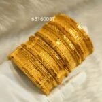 Latest African Designer 3% Gold Plated Bangle Set For Women