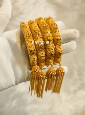 Latest African Designer 2% Gold Plated Bangle Set For Women