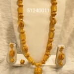 Fashionable 2% Gold Plated Necklace Jewellery Set For Women