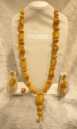 Fashionable 2% Gold Plated Necklace Jewellery Set For Women