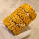 Attractive African Designer 3% Gold Plated Bangle Set For Women