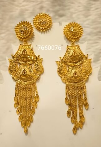 Beautiful Designer 2 Gram Gold Earring Set For Women D.N- E5441