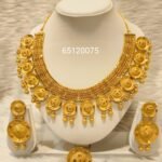 Beautiful Dubai Designer 2 Gram Gold Necklace Set For Women