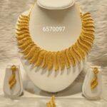 Beautiful Dubai Designer 2 Gram Gold Necklace Set For Women