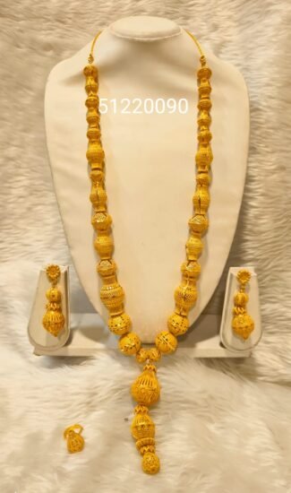 Latest African Designer Party Wear Long Necklace Set