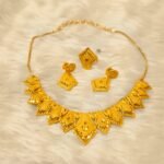 Beautiful Designer 2 Gram Gold Necklace Set For Women