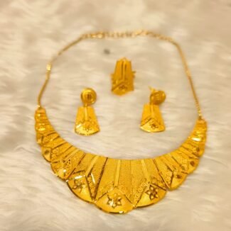 Beautiful Designer 2 Gram Gold Necklace Set For Women