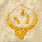 Beautiful Designer 2 Gram Gold Medium Necklace Set For Women