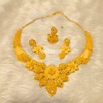 Beautiful Designer 2 Gram Gold Small Necklace Set For Women