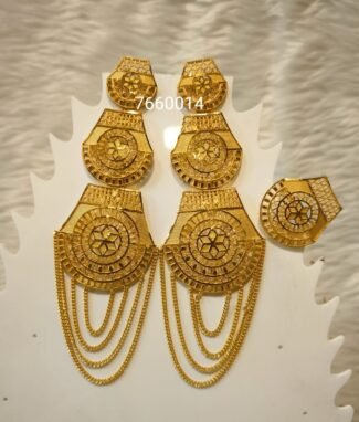 Beautiful Designer 2 Gram Gold Earring Set For Women D.N-E4426