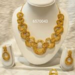Stylish African Designer 2 Gram Gold Necklace Set For Women